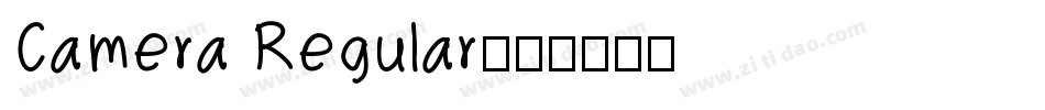 Camera Regular字体转换